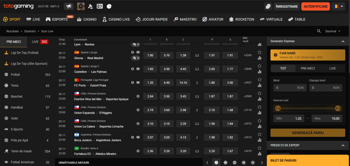 totogaming pariuri sportive